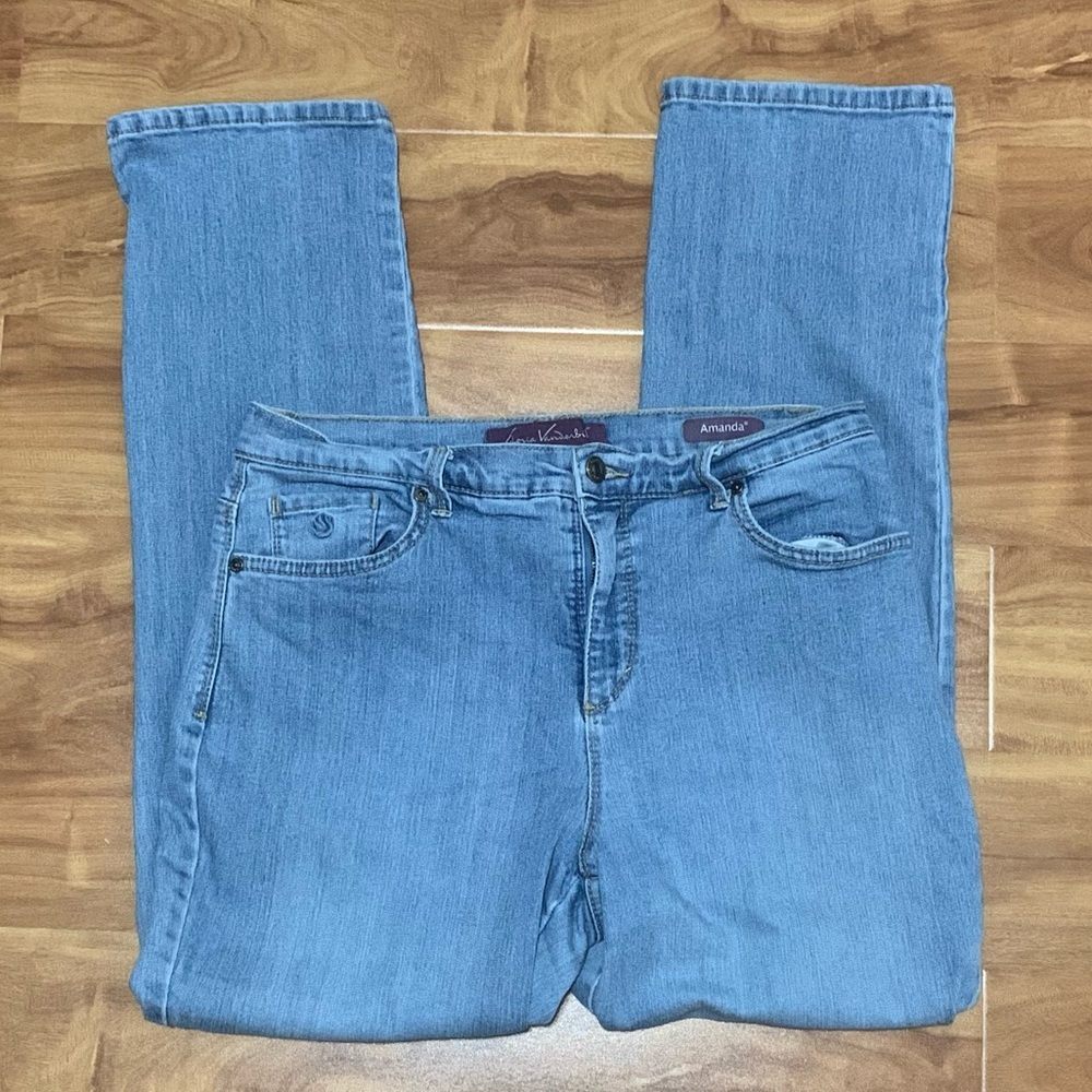 Gloria Vanderbilt Amanda bootcut blue jeans 10